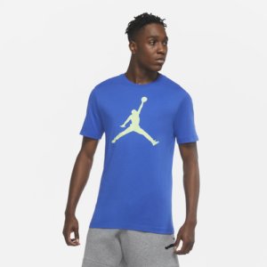 Jordan Mens Jordan Jumpman Fill S/S T-Shirt - Mens Blue/Green Size S