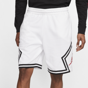 Jordan Mens Jordan Jumpman Fleece Diamond Shorts - Mens White/Infrared 23 Size XXL