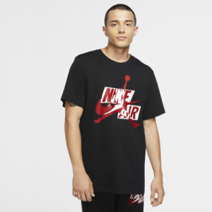 Jordan Mens Jordan Jumpman HBR T-Shirt - Mens Black/Red/White Size S