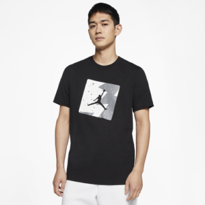 Jordan Mens Jordan Poolside T-Shirt - Mens Black/White Size S