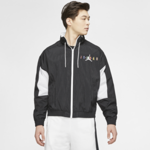 Jordan Mens Jordan Sport DNA HBR Jacket - Mens Black/White Size S