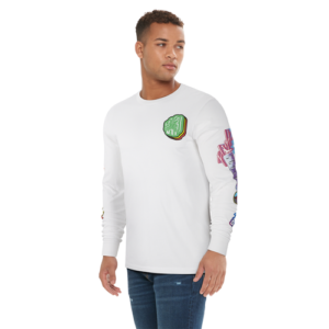 Jordan Mens Jordan Sticker Long Sleeve T-Shirt - Mens White Size XXL