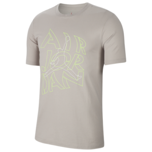 Jordan Mens Jordan Swerve Stencil T-Shirt - Mens Moon Particle Size XXL