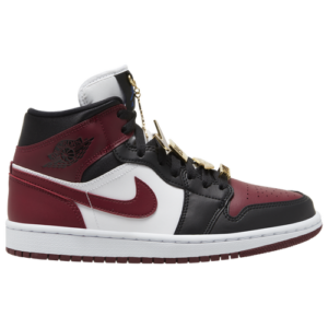 Jordan Womens Jordan AJ 1 Mid SE - Womens Shoes Black/Beetroot/White Size 06.5