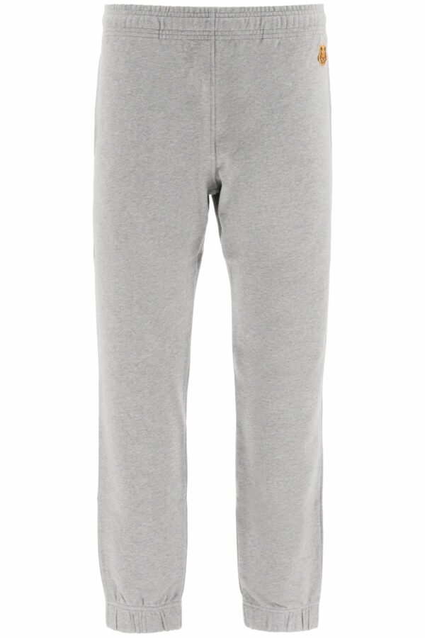 KENZO JOGGER PANTS TIGER PATCH L Grey Cotton