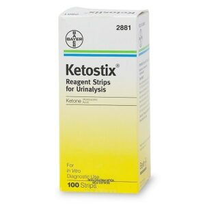 KETOSTIX Bayer Reagent Strips for Urinalysis, Ketone Test - 100.0 ea