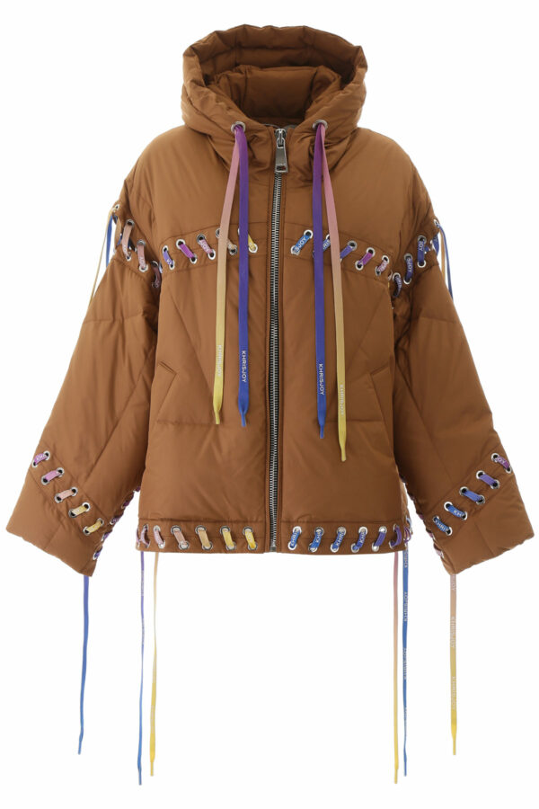 KHRISJOY KRYS PUFFER JACKET 0 Brown Technical