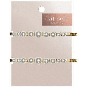 KITSCH Pearl Bobby Pins Gold - 2.0 ea