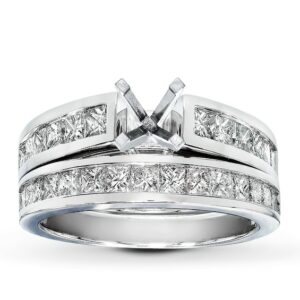 Kay 2-Piece Bridal Setting 1-1/3 ct tw Diamonds 14K White Gold