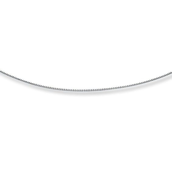 Kay Box Chain 14K White Gold 18" Length