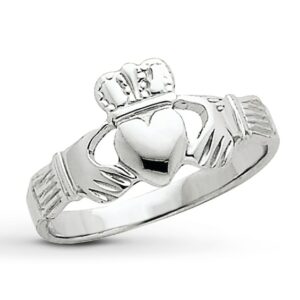 Kay Claddagh Ring 14K White Gold