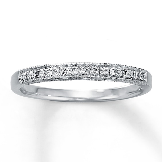 Kay Diamond Anniversary Ring 1/10 ct tw Round-Cut 10K White Gold