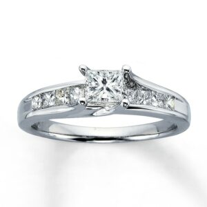 Kay Diamond Engagement Ring 1 ct tw Princess-cut 14K White Gold