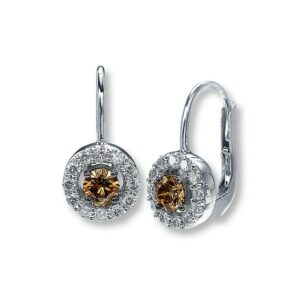 Kay Le Vian Chocolate Diamonds 7/8 ct tw Earrings 14K Vanilla Gold