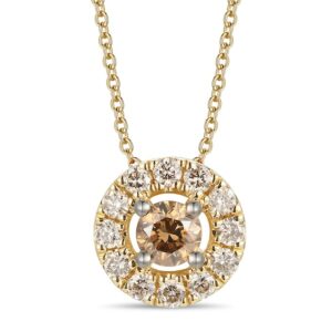 Kay Le Vian Diamond Necklace 1/3 ct tw 14K Honey Gold