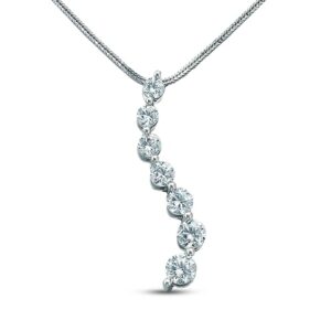 Kay Leo Diamond Necklace 1 ct tw 14K White Gold 18"