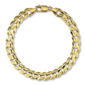 Kay Men's Curb Link Bracelet 10K Yellow Gold 9" Length