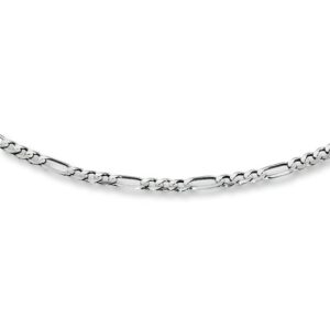 Kay Men's Figaro Link Chain 10K White Gold 20" Length