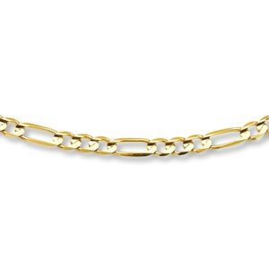 Kay Men's Figaro Necklace 14K Yellow Gold 24" Length