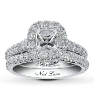 Kay Neil Lane Bridal Setting 1 ct tw Diamonds 14K White Gold