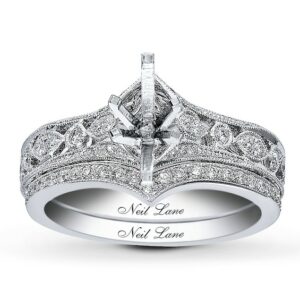 Kay Neil Lane Bridal Setting 1/2 ct tw Diamonds 14K White Gold