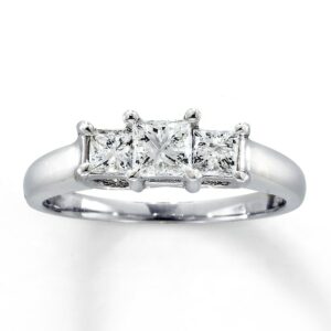 Kay Previously Owned 3-stone Princess-Cut Diamond Ring 1 ct tw