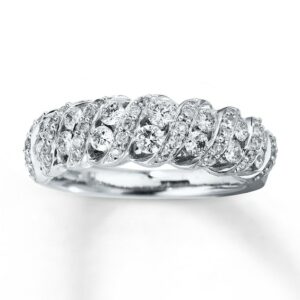 Kay Previously Owned Band 3/4 ct tw Diamonds 14K White Gold