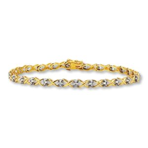 Kay Previously Owned Bracelet 1/2 ct tw Diamonds 10K Yellow Gold