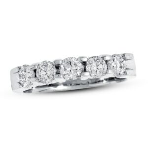 Kay Previously Owned Diamond Anniversary Band 1 ct tw Round-cut 14K White Gold