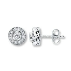 Kay Previously Owned Diamond Earrings 1/4 ct tw 10K White Gold