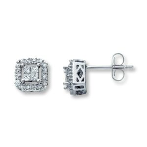 Kay Previously Owned Earrings 1/4 ct tw Diamonds 10K White Gold