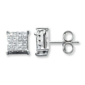 Kay Previously Owned Earrings 5/8 ct tw Diamonds 14K White Gold