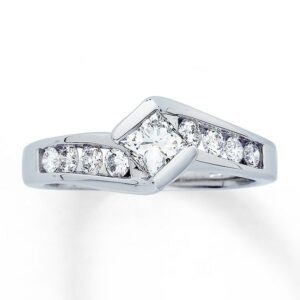 Kay Previously Owned Engagement Ring 1 cttw Diamonds 14K White Gold