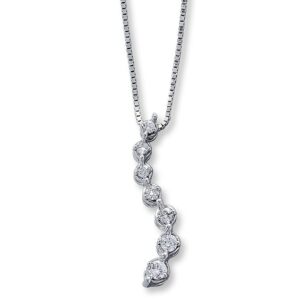 Kay Previously Owned Necklace 1/10 ct tw Diamonds 10K White Gold