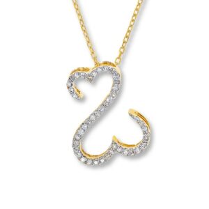 Kay Previously Owned Necklace 1/10 ct tw Diamonds 14K Yellow Gold