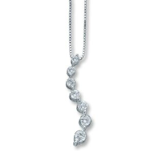 Kay Previously Owned Necklace 1/4 ct tw Diamonds 14K White Gold