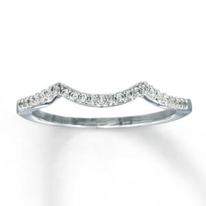 Kay Previously Owned Ring 1/10 ct tw Diamonds 14K White Gold