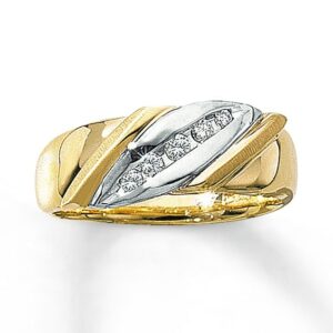 Kay Previously Owned Ring 1/8 ct tw Diamonds 10K Two-Tone Gold