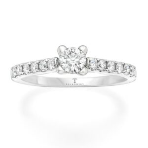 Kay Tolkowsky Diamonds 5/8 ct tw Engagement Ring 14K White Gold