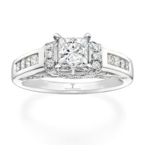 Kay Tolkowsky Engagement Ring 1-3/8 ct tw Diamonds 14K White Gold