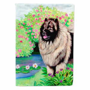 Keeshond Flag Garden Size