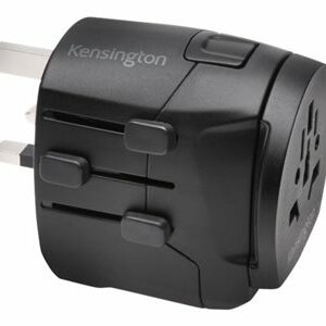 Kensington International Travel Adapter - Grounded (3-Prong) with Dual USB Ports power adapter - BS 1363, CEE 7/7, NEMA 5-15, AS/NZS 3112, 2 x USB