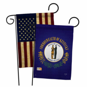 Kentucky Americana States Garden Flags Pack