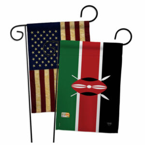 Kenya Flags of the World Nationality Garden Flags Pack