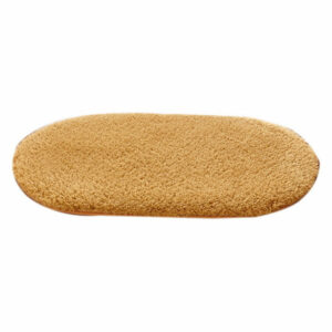 Khaki Living Room Bedroom Bathroom Waterproof Non-slip Round Carpet