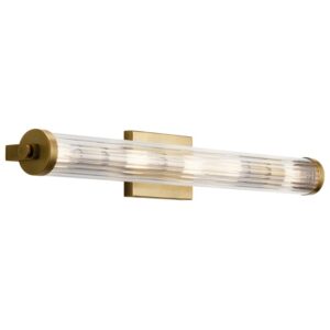 Kichler 45650 Azores 5 Light 32" Wide Bath Bar Natural Brass Indoor Lighting Bathroom Fixtures Bath Bar