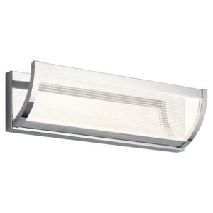 Kichler 85049 Roone 19" Wide LED ADA Bathroom Bath Bar Chrome Indoor Lighting Bathroom Fixtures Bath Bar