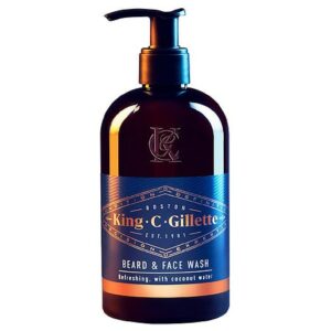 King C Gillette Beard and Face Wash with Coconut Water - 11.8 oz