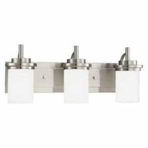 Kings's Road - Three Light Bath Vanity Brushed Nickel Finish w/ Satin