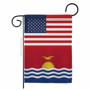 Kiribati US Friendship of the World Nationality Garden Flag